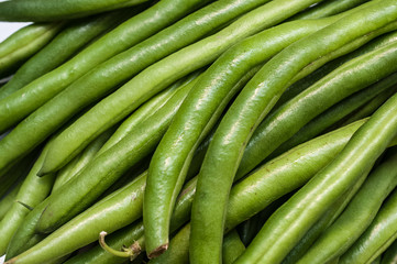frische grüne Bohnen 