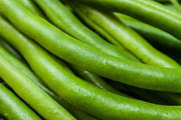 frische grüne Bohnen 