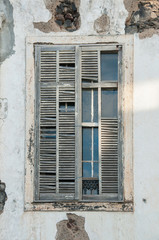 Fototapeta na wymiar Old window in old house