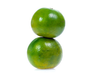 Orange fruit isolated on white background