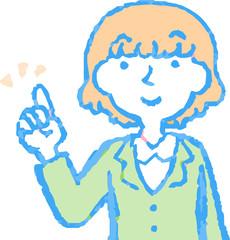 Pop Illustration of a woman face and pose set 6