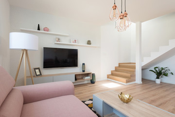 Contemporary living-room interior of house