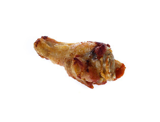 fried leg chicken  isolated