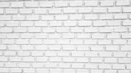 white brick wall background in rural room,