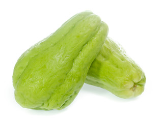 chayote isolated on white