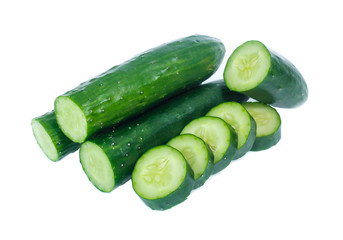 cucumber isolated on white background