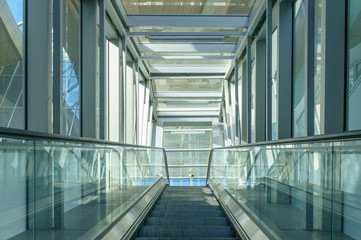 empty corridor in the modern office building