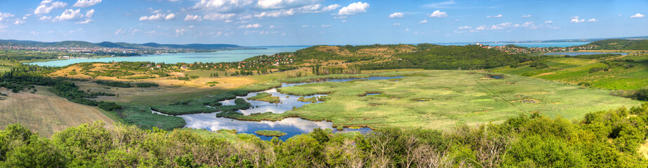 Landschaft auf der Halbinsel Tihany im Plattensee, Ungarn