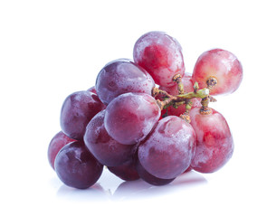 red grape isolated on white background