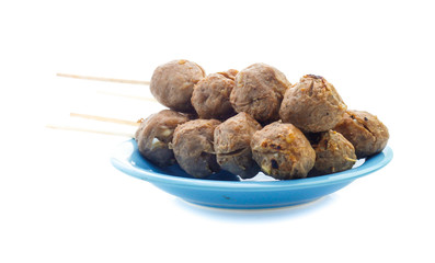 Meatball isolated on white background