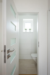 Small bathroom in contemporary house