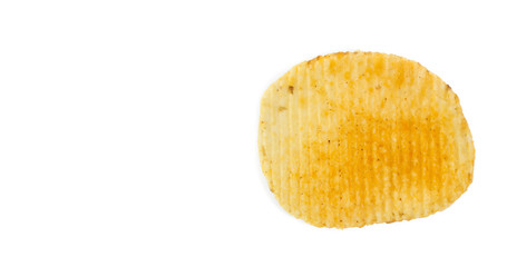 Potato chips isolated on white
