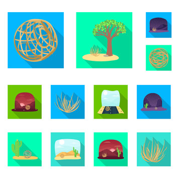 Vector design of landscape and nature icon. Collection of landscape and environment vector icon for stock.