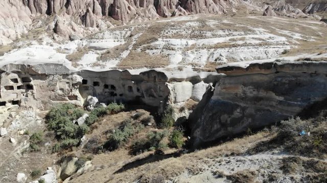 Aerial view of faity chimney in Cappadocia, Turkey