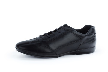 Male sneakers close up isolated on white background