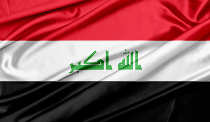 Naklejka premium Iraq flag