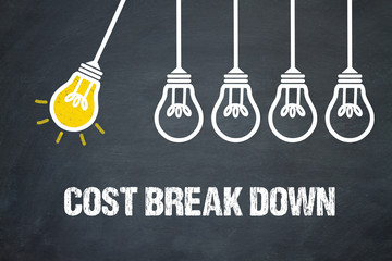 Fototapeta premium Cost break down