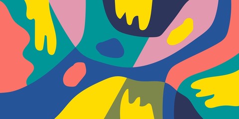 Retro abstract pattern with colorful chaotic line abstraction bright on dark background for paper design. Trendy futuristic design. Vibrant abstract background. Vector abstract graphic design.