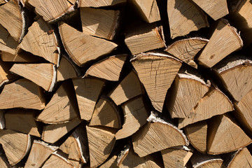 Fototapeta premium Textured natural wooden background for design mockups.Firewood woods