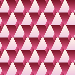 Dimensional Geometric Architectural Seamless Pattern