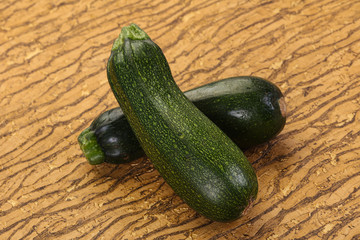 Raw ripe zucchini