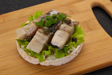 Snack with herring