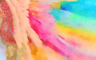 Abstract design pattern in happy bright colors, warm volume brush strokes on canvas, template backdrop for print flyers, banners, advertising production, invitations and cards, web graphic background