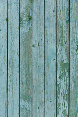 turquoise wood texture background, top view wooden board.