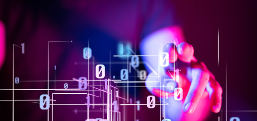 internet security and data protection concept.