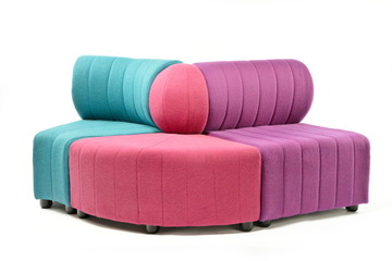 modular bright colour sofa couch