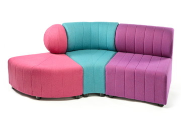 modular bright colour sofa couch