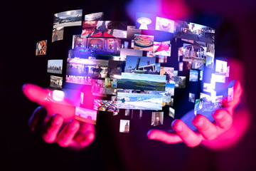Internet broadband and multimedia streaming entertainment