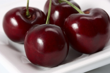 cherries in a bowl