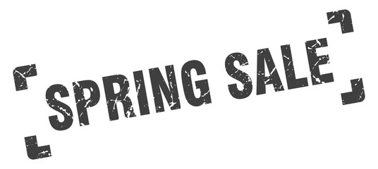 spring sale stamp. spring sale square grunge sign. spring sale