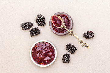 Healthy organic homemade fruit puree