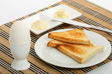 breakfast with egg and toast