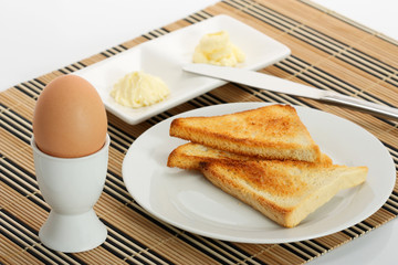 breakfast with egg and toast
