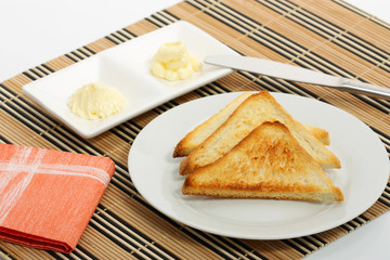 toast with butter