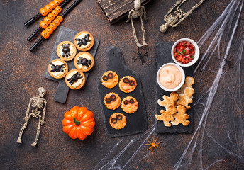 Scary appetizers for Halloween party