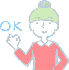 Pop Illustration of a Upper body of woman face and pose