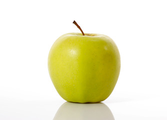 green apple isolated on white background