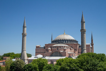 Fototapeta na wymiar Istanbul, Turkey. Ayasofya (Hagia Sophia)