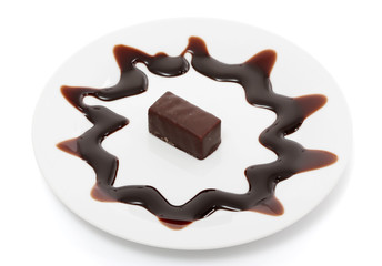 Chocolate Candy on plate