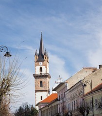 Fototapeta na wymiar Evangelical Church - Bistrita, Transilvania, Romania