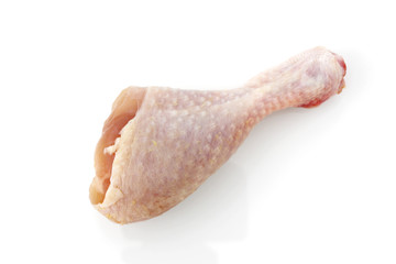 raw chicken isolated on white background