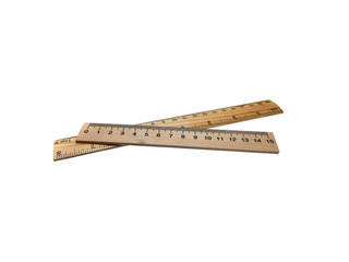 measuring ruler isolated on white background