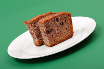 slice of chocolate cake