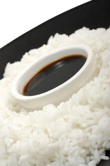 Rice with soy sauce