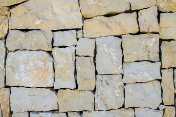 Obraz premium Wall of large stones.