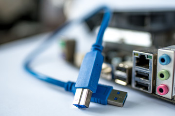 repair of a computer cables connected